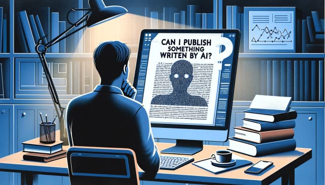 Can I Publish Something Written by AI?